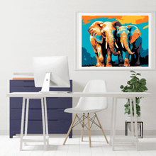 Cargar imagen en el visor de la galería, Pareja elefantes